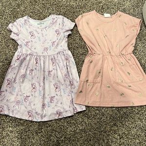 Frozen 5T dress and unicorn dress size 5